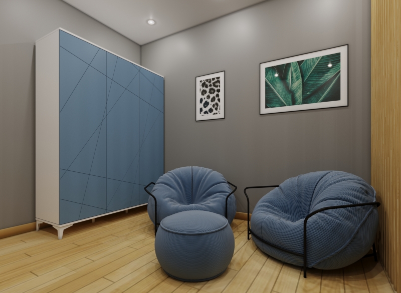 Визуализация помещения однокомнатной квартиры ВиХ строй